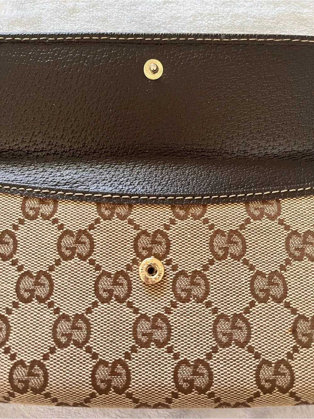 Gucci GG Canvas Continental Wallet with Web - Authentic! - Picture 8 of 10